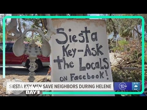 Siesta Key men save neighbors during Hurricane Helene