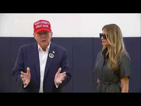 Donald Trump says he feels confident after casting his ballot in Florida