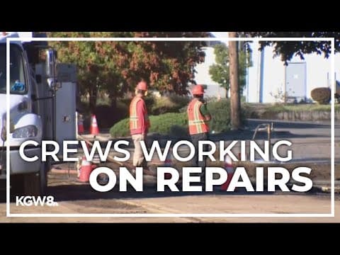 Large main break causes discolored water in Northwest Portland