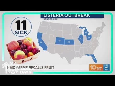 Recall of peaches, plums and nectarines linked to listeria outbreak, CDC says