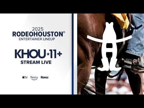 Watch live as the 2025 RodeoHouston entertainment lineup is revealed!