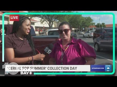 Tampa Bay area kids pitch in for Cereal for Summer collection