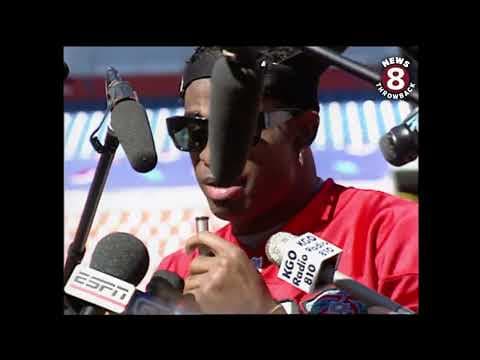 Deion Sanders at Super Bowl Media Day XXIX
