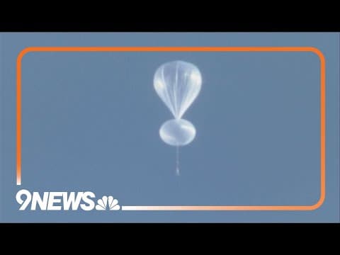 RAW: Large balloon flying above Colorado