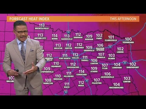 DFW weather: Excessive heat persists Friday heading into the weekend