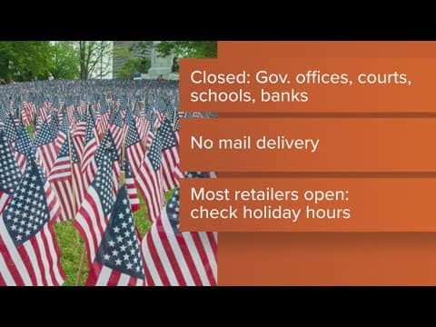 What's open and closed this Memorial Day