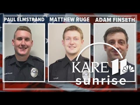 Flags lowered to half-staff for fallen Burnsville first responders