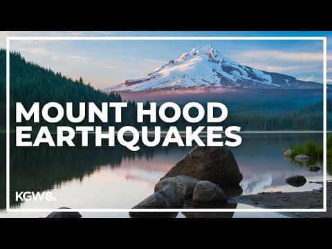 2 earthquakes strike near Mount Hood Tuesday afternoon