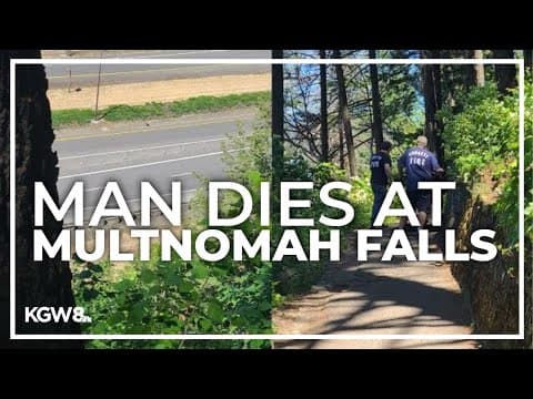 Man dies after fall at Oregon's Multnomah Falls