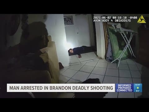 Man arrested in Tampa after deadly shooting at Brandon apartment complex