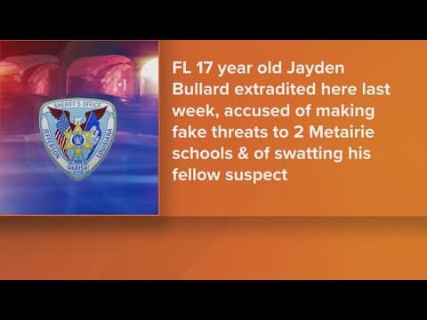 Two teens arrested on terrorizing charges, accused of fake threats to schools in Louisiana