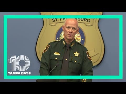 Law enforcement give an update on Sunday evening shooting in Pinellas County