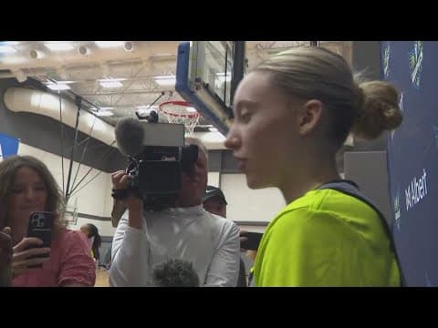 Paige Bueckers practices with Dallas Wings for the first time