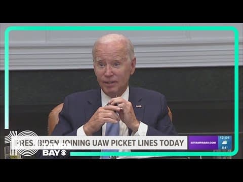 Biden to join auto workers strike in Michigan