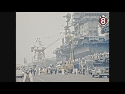 USS Kitty Hawk homecoming to San Diego in 1967