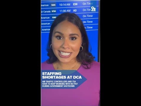 Delays at DC area airports as staffing shortages grow during government shutdown