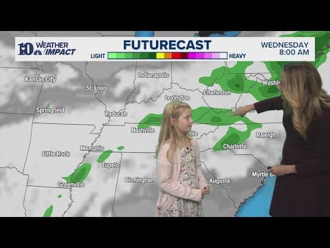 Mini Meteorologist Elle gives the weekend forecast
