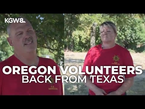 Oregon K-9 rescue volunteers back home after aiding Texas flood recovery