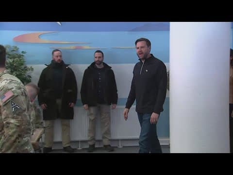 V.P. Vance tours U.S. base in Greenland