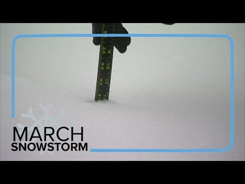 Foothills report feet of snow