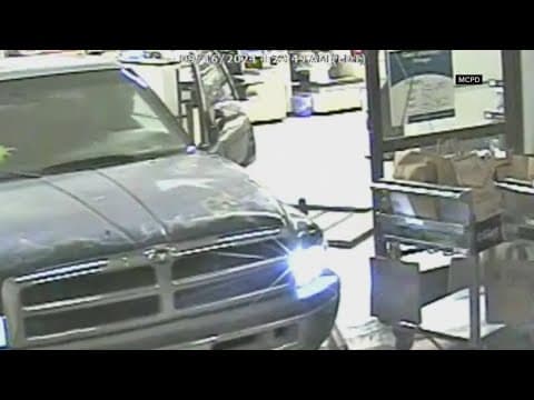 Burglary attempt at Giant grocery store in Montgomery Co. caught on camera