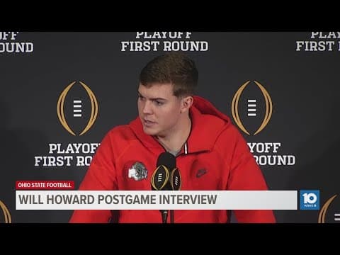 Will Howard postgame interview | Ohio State vs. Tennessee