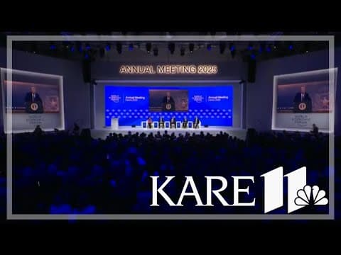 President Trump outlines economic agenda at Davos
