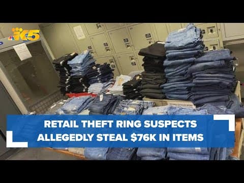 Retail theft ring suspects accused of stealing over $76,000 in merchandise in Bellevue