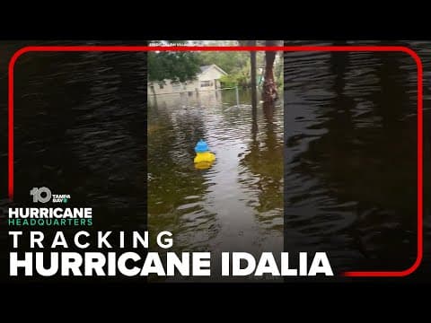 Flooding from Hurricane Idalia impacting some homes located in Ruskin #shorts