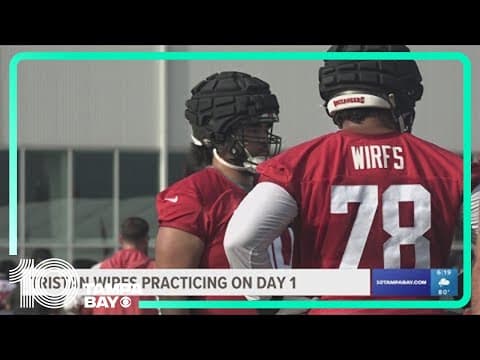 Buccaneers training camp begins, Wirfs practices despite desire for new contract