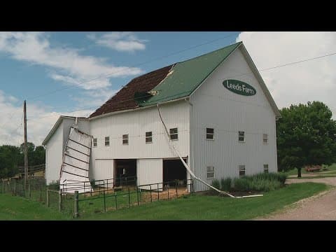 Ostrander residents cleaning up after storm damage