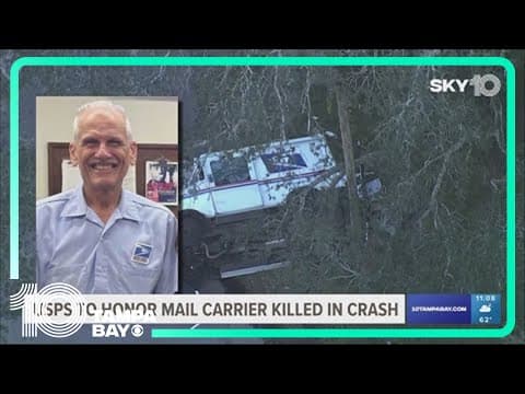 US Postal Service to hold service for mail carrier killed in hit-and-run crash in Tampa