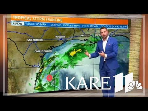 Tropical Storm Francine picks up steam, likely reaching hurricane force before Gulf Coast landfall