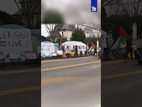Protesters camp outside Sec. of State Antony Blinken’s home demanding ceasefire