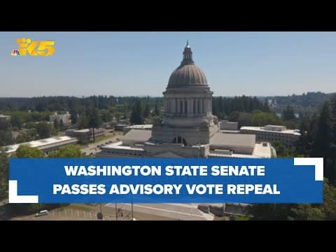 Washington state Senate passes bill to repeal advisory votes