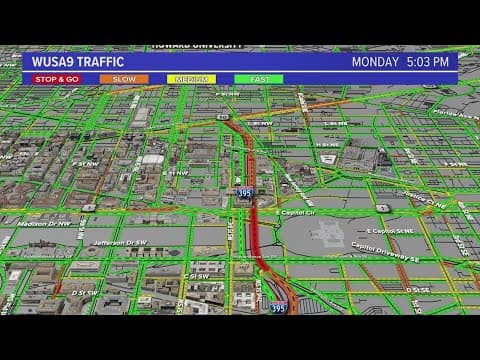 DC TRAFFIC ALERT: 3rd Street Tunnel closed due to blown transformer