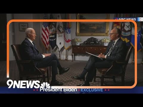 Lester Holt talks with Biden about presidential debate and race for president