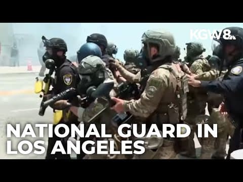 Protests intensify in Los Angeles after Trump deploys hundreds of National Guard troops