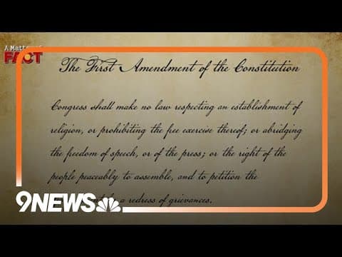 A Matter of Fact: Origin of the First Amendment