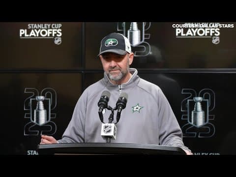 Dallas Stars Head Coach Pete DeBoer speaks ahead of Game 2 in Winnipeg