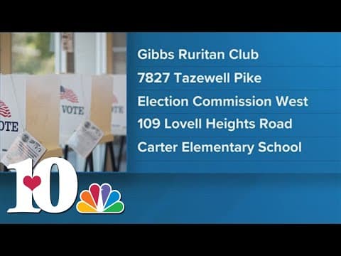 Knox Co. Election Commission adds 3 new early voting locations ahead of Aug. 1 elections