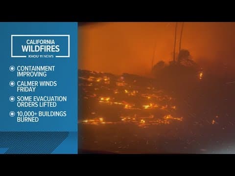 10 dead, 10K structures destroyed in California fires