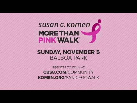 Susan G. Komen 'More Than Pink' walk kicks off Sunday
