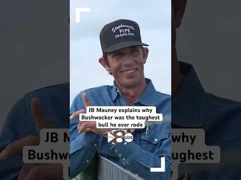 J.B. Mauney vs. Bushwacker was a bull riding battle for the ages #jbmauney #pbr #bullriding