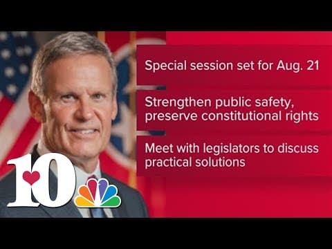Gov. Bill Lee sets date for special session on gun laws
