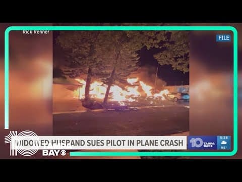 Husband of woman killed after plane crash in Clearwater mobile home park sues dead pilot's estate