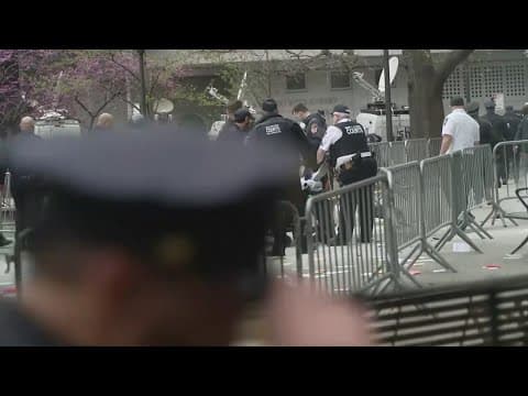 Police say Florida man set himself on fire outside Donald Trump trial