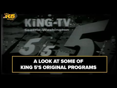 The first programs on KING 5 TV
