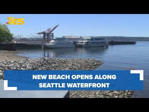New beach opens on Seattle waterfront