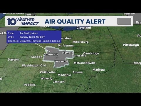 Central Ohio under Air Quality Alert due to Canadian wildfire smoke
